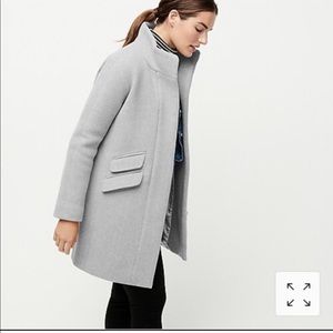 J. Crew cocoon coat, Italian wool